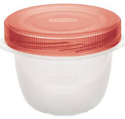 Rubbermaid TakeAlongs Twist Top 1-Cup Food Storage Containers, 4