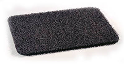 Rubber Scraper Mat, Black Rubber, 18 x 30-In.