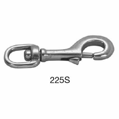 True Value Stainless Steel Swivel Round Eye Bolt Snap, 1/2-In