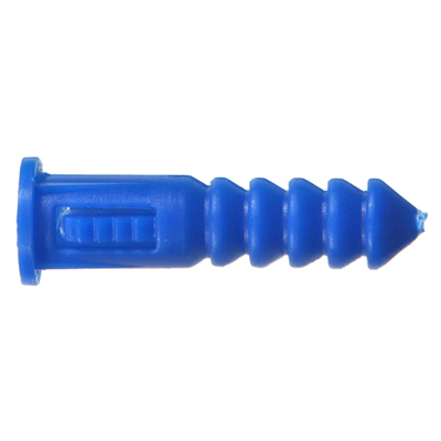 10-12 X 1-Inch New 370342 Blue Conical Plastic Anchor 