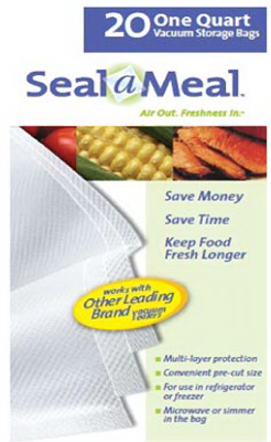Seal-A-Meal Qt. Vacuum Sealer Bag, 20-Pk.