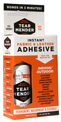 Vinyl & Fabric Tear Mender, Clear Adhesive Patches