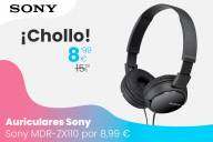 Oferta auriculares Sony MDR-ZX110 por 8,99 euros