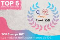 5 Mejores tarifas de contrato por menos de 10€