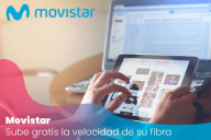 Movistar sube la velocidad de su fibra gratis