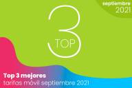 Top 3 de las mejores tarifas móvil de septiembre 2021