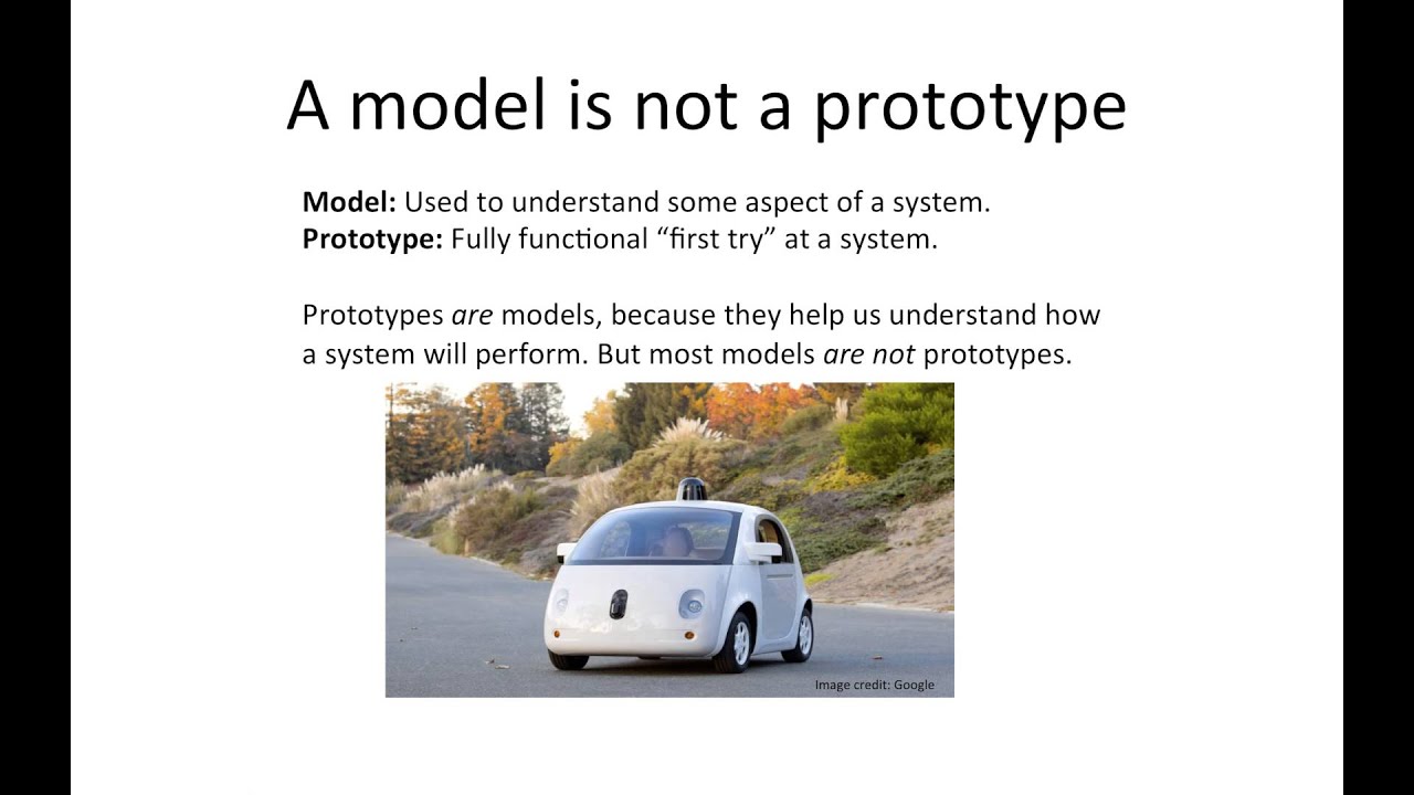 Modeling Something New: The Purpose of a Prototype
