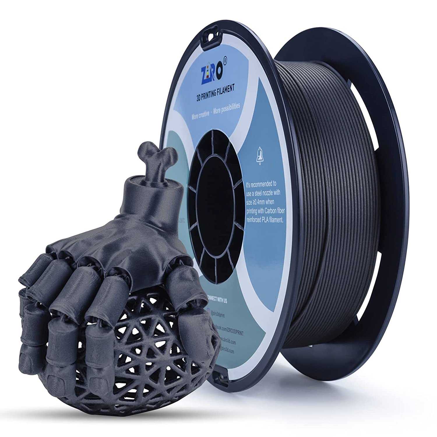 ZIRO Carbon Fiber PLA Filament: A Durable, High-Quality 3D Printing Filament