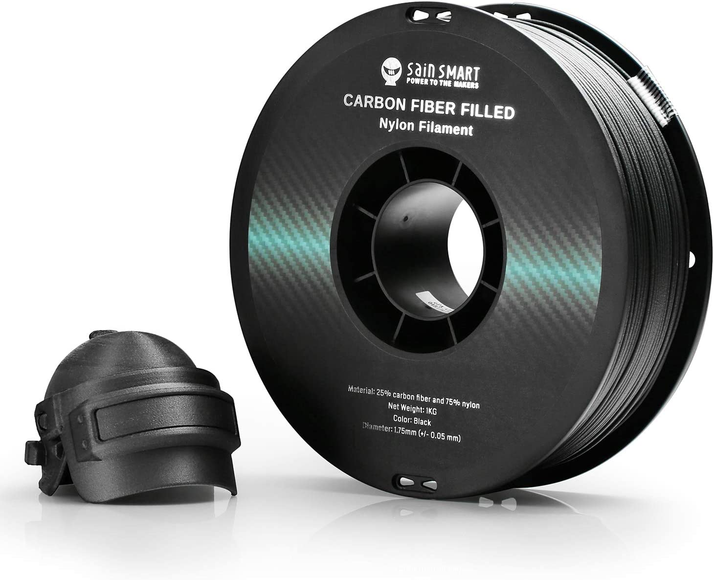SainSmart 1.75mm Black ePA-CF Carbon Fiber Filled Filament