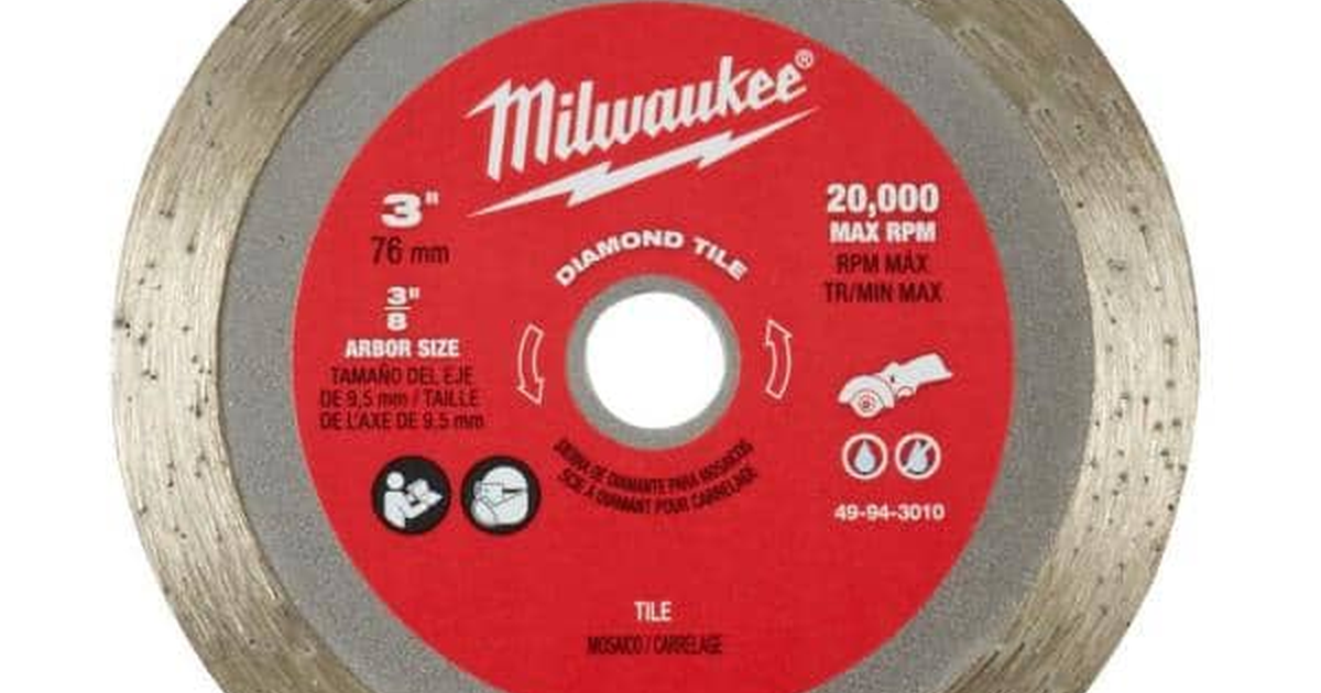 The Milwaukee 3 in. Diamond Tile Blade