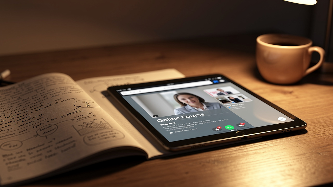 Online CAT coaching platform accessible on tablet and mobile devices