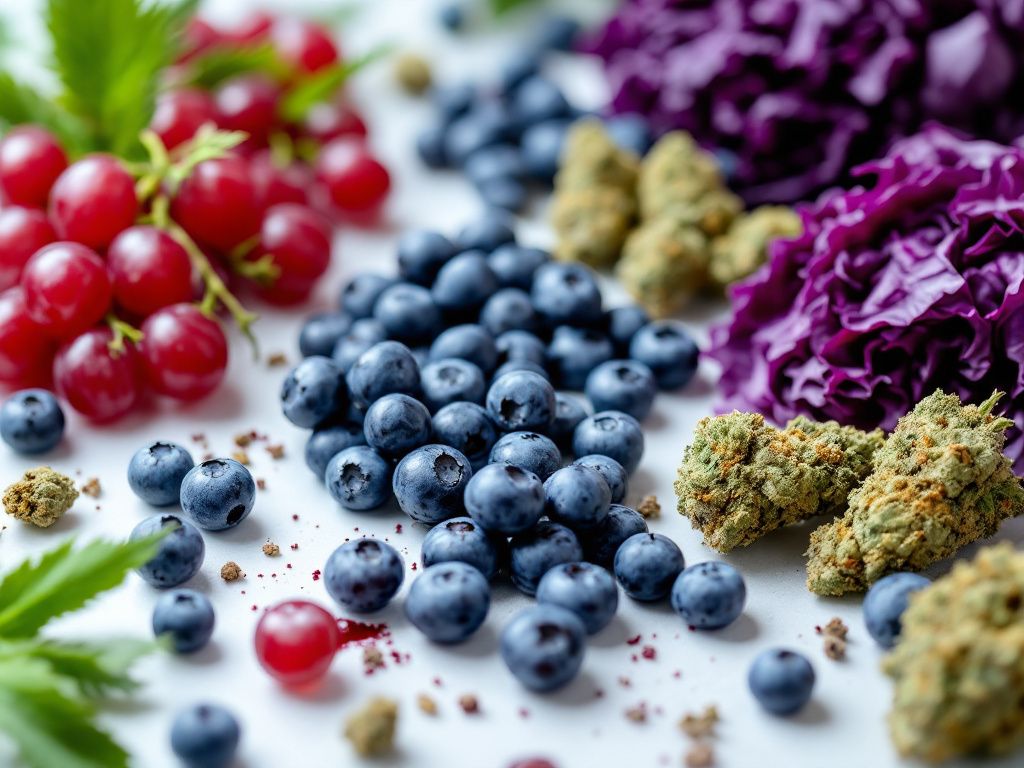 Plants containing anthocyanin pigments naturally