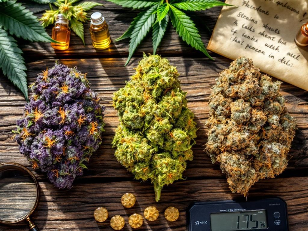 Premium indica strain selection for anxiety relief