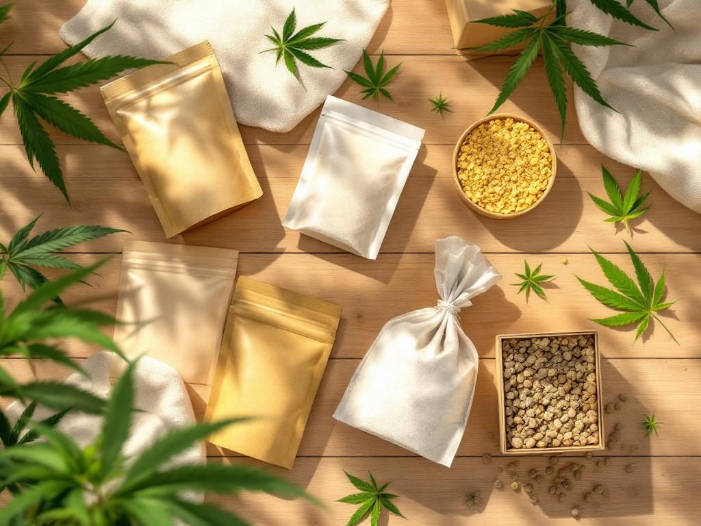 Hemp-based and plant-derived packaging materials