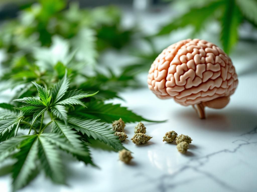 Cannabis compounds interacting with brain for PTSD treatment