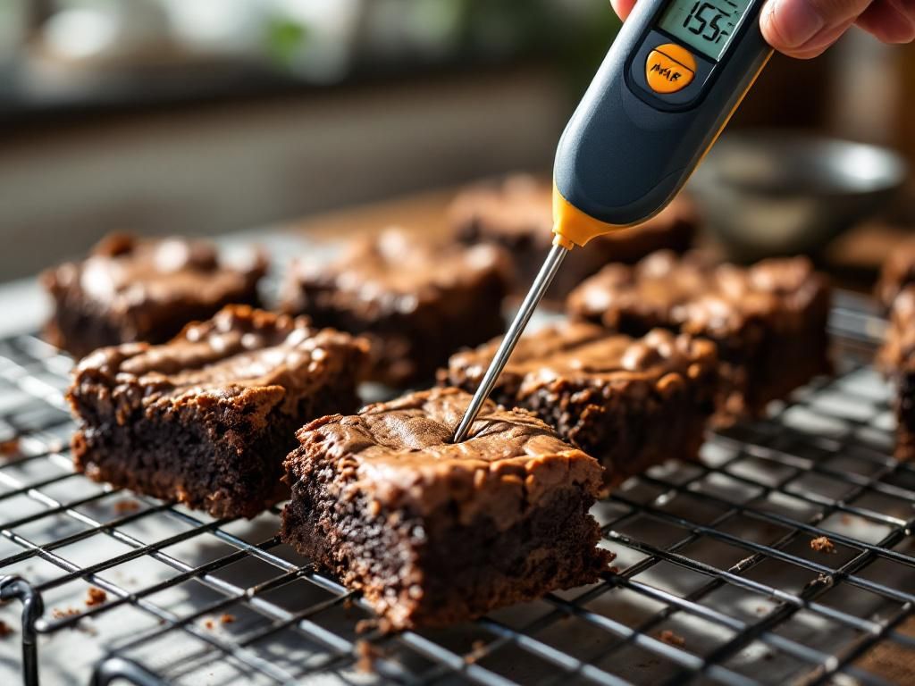Cannabis brownies with temperature monitoring