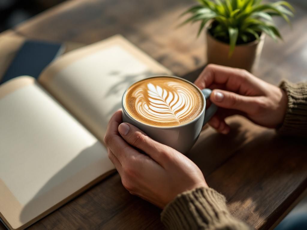 Artisanal coffee in cannabis cafe setting