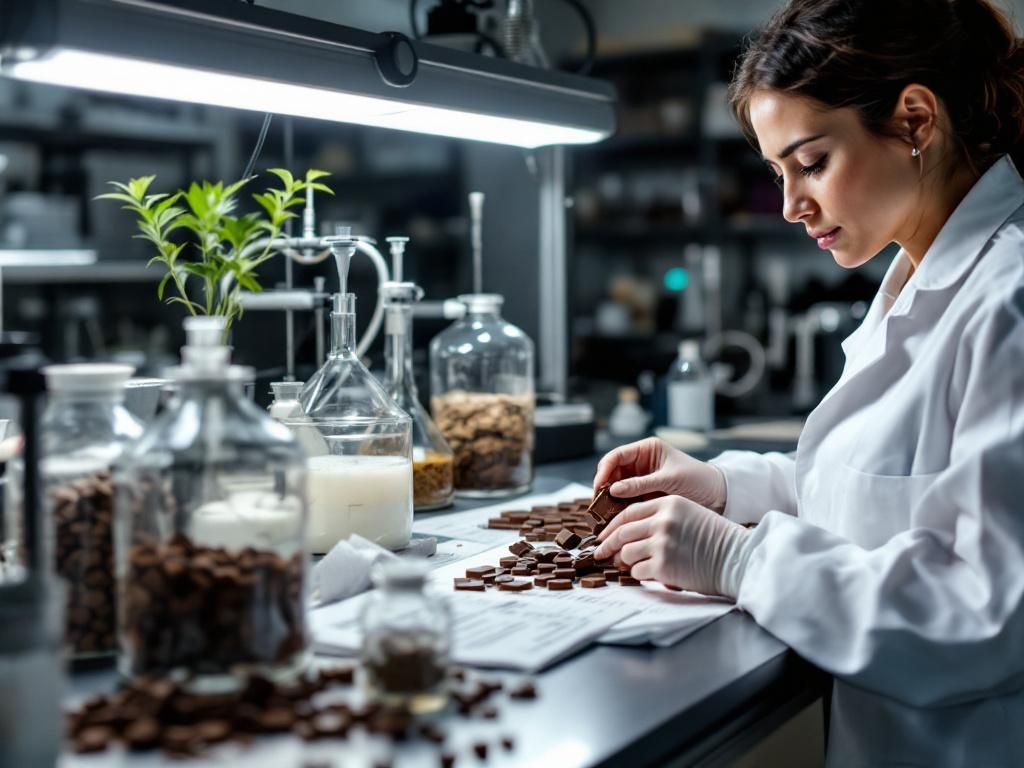 Professional cannabis chocolate quality testing facility