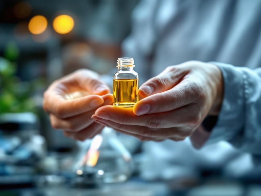 Cannabis oil vial representing cannabinoid compounds