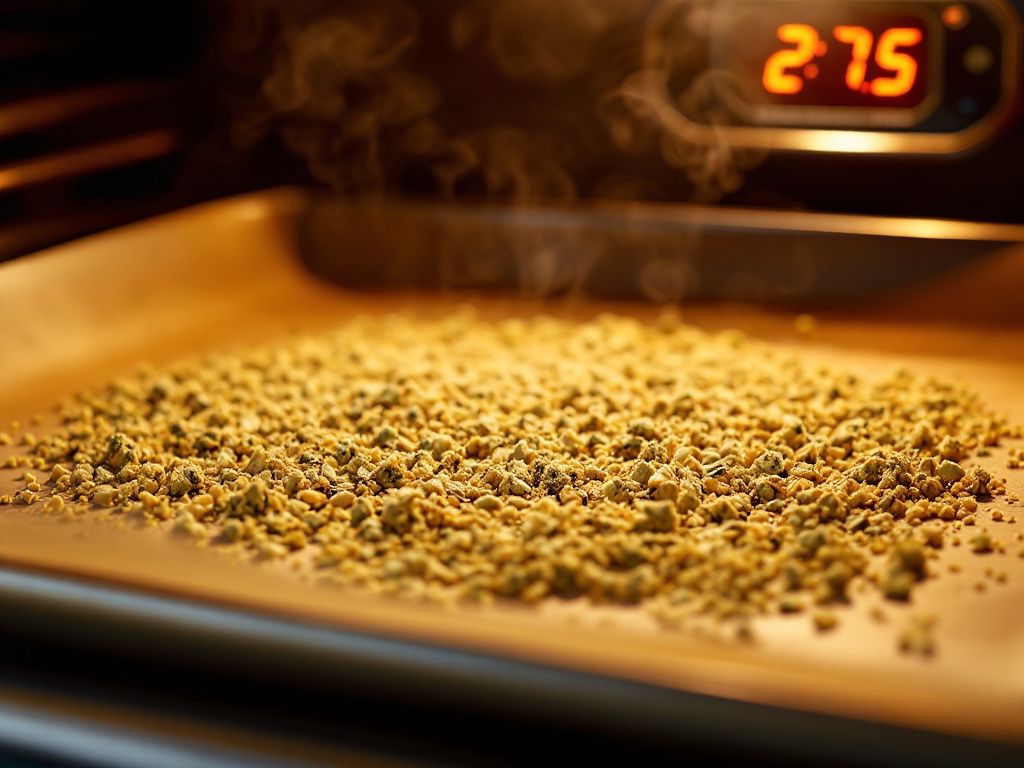 Cannabis decarboxylation in home oven