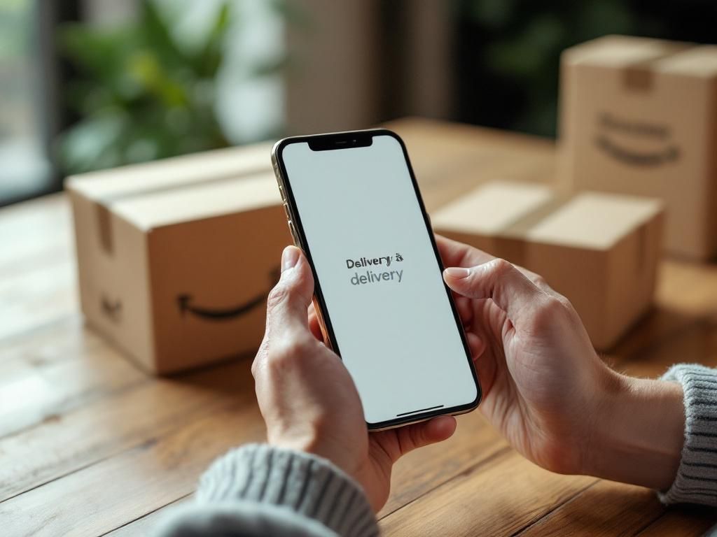 Cannabis delivery app preparation on smartphone