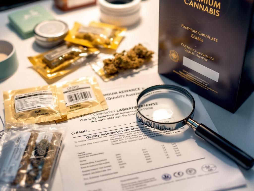 Cannabis edible quality testing and certification