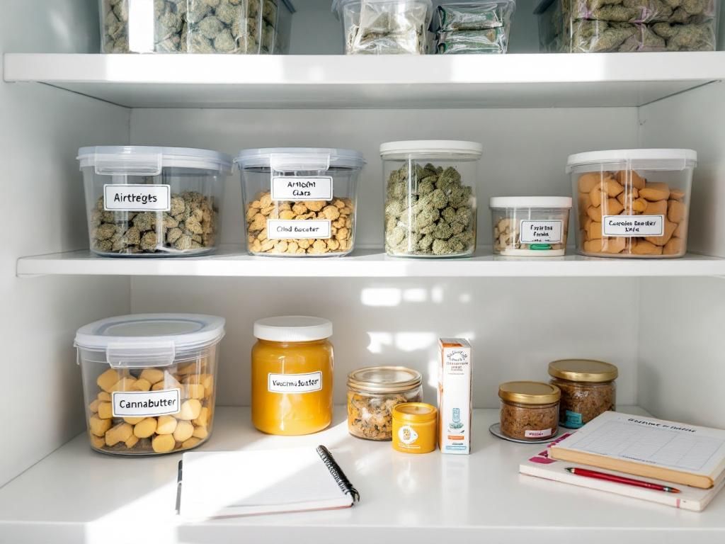 Proper cannabis edibles storage and labeling