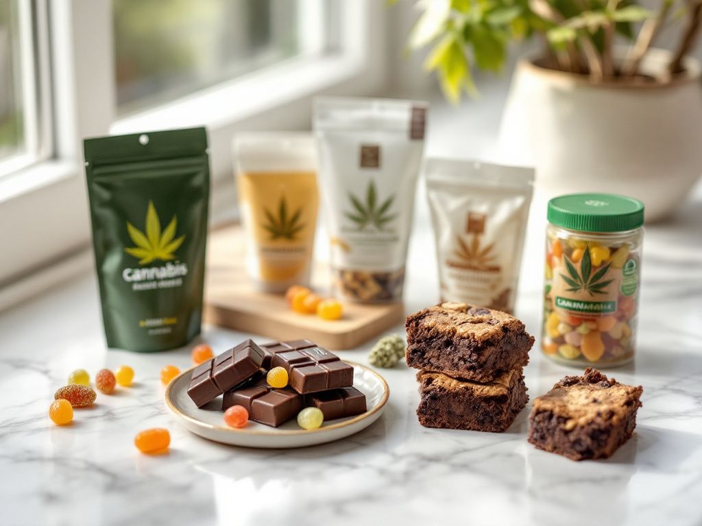 Different types of cannabis edibles