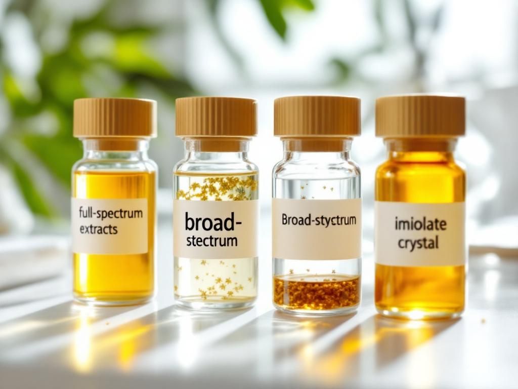 Full-spectrum broad-spectrum isolate cannabis extracts comparison