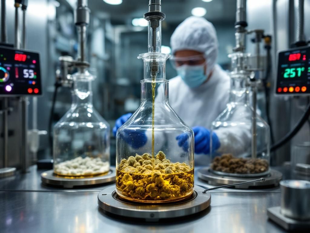 Professional cannabis extraction laboratory equipment
