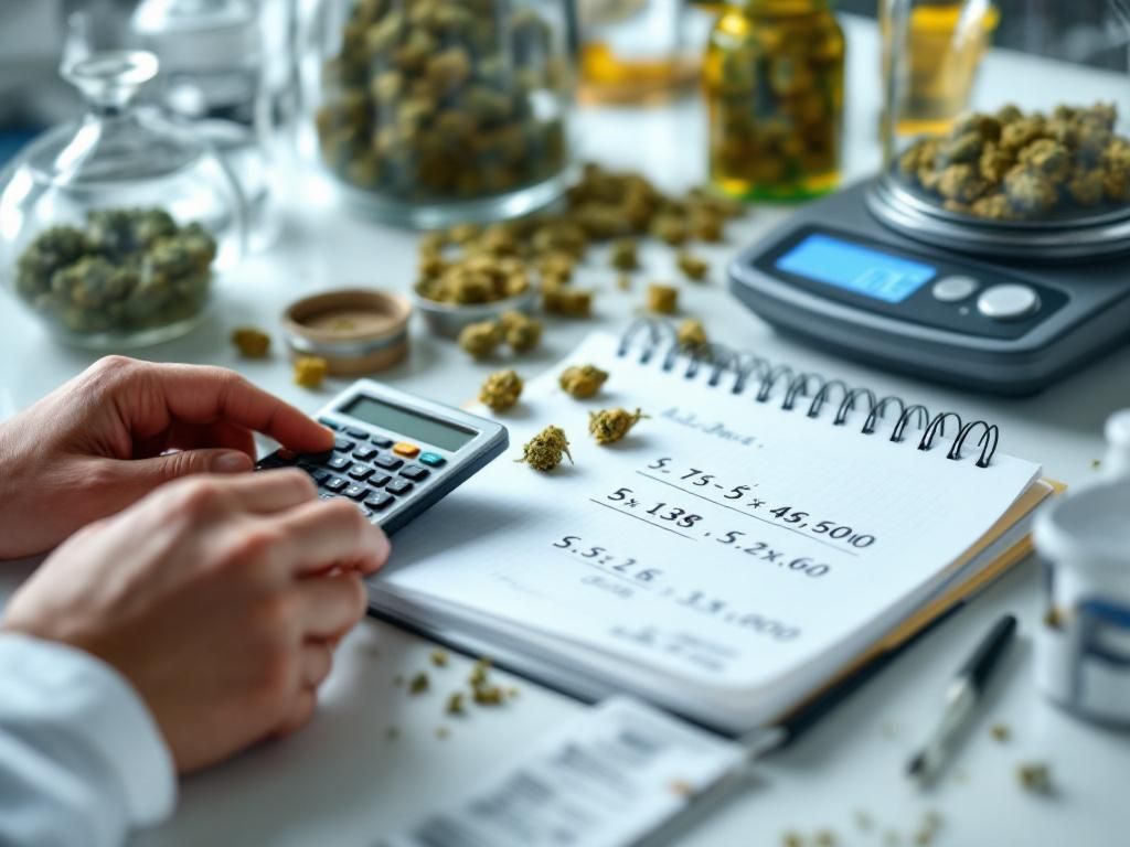Cannabis flower potency calculation methods