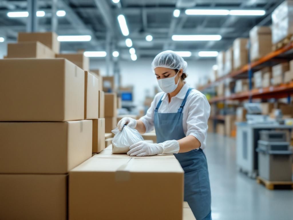 Professional packaging facility for cannabis orders