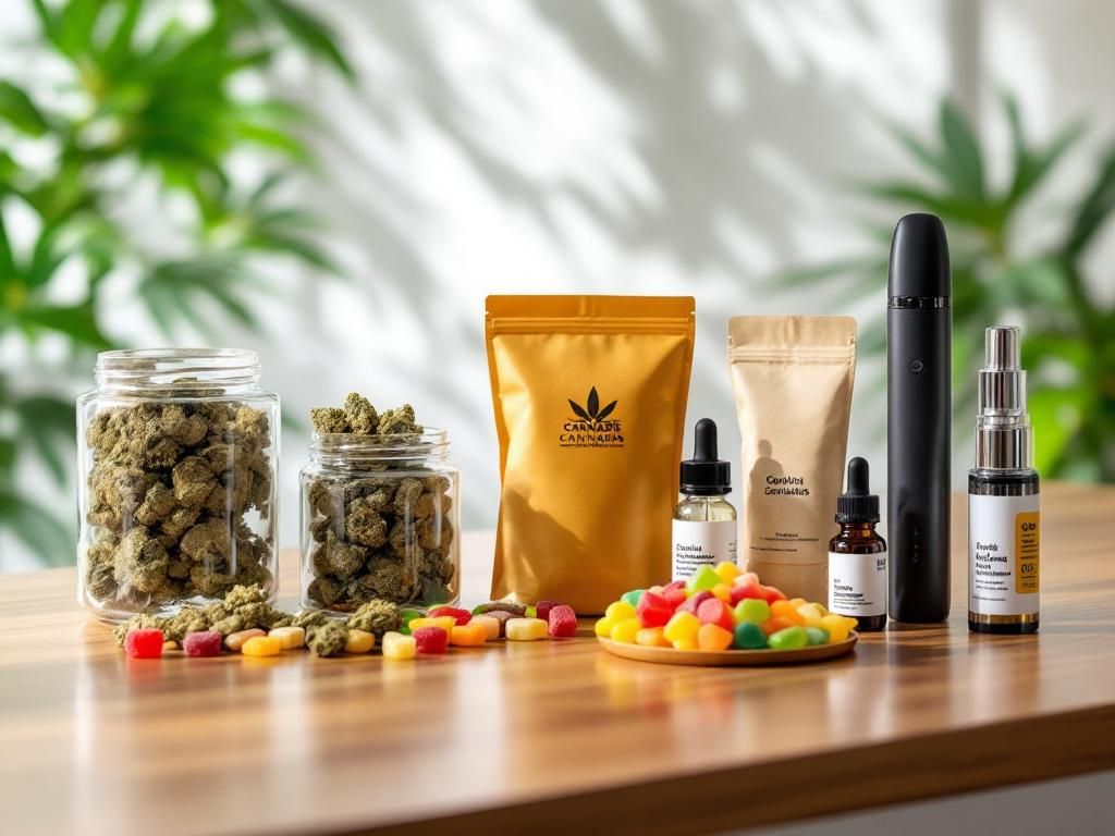 Different types of cannabis products