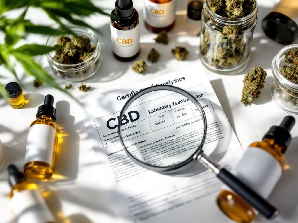 Cannabis products with quality testing certificates