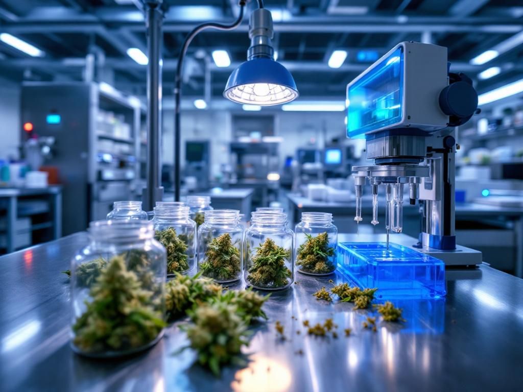 Professional cannabis testing laboratory equipment