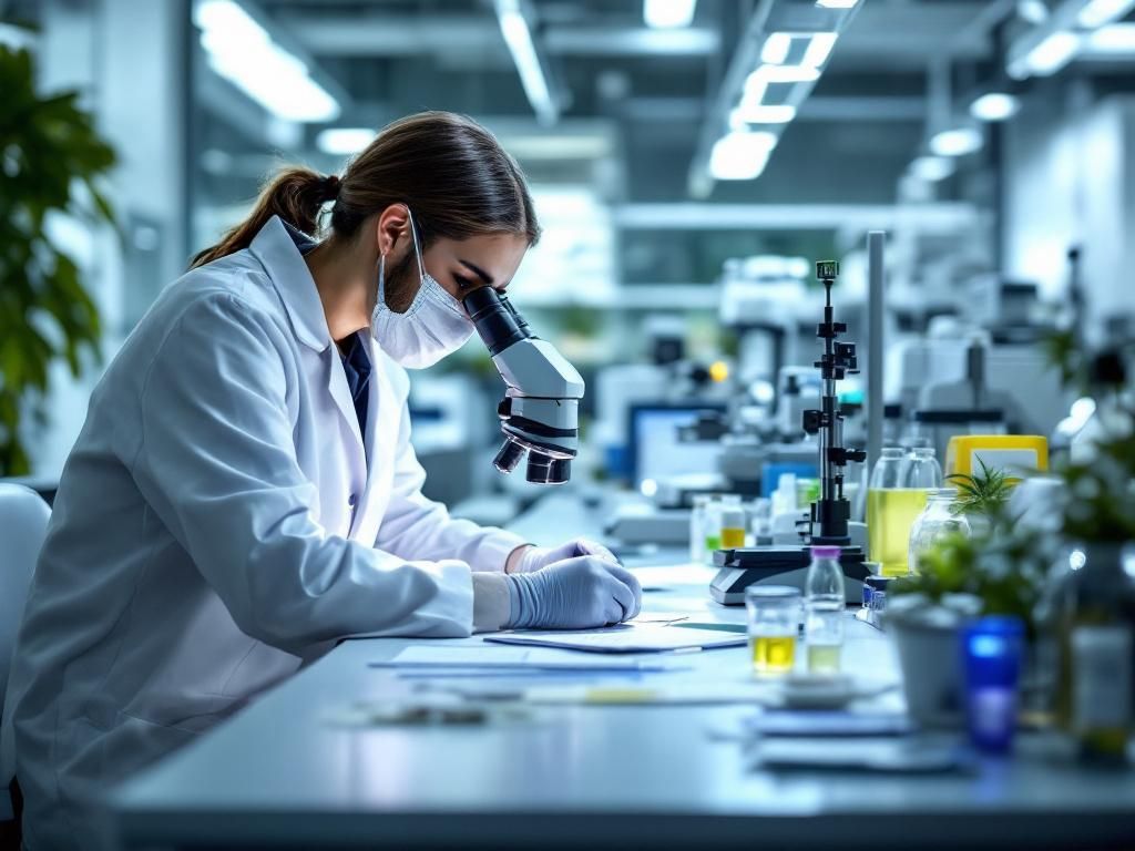 Professional cannabis quality testing laboratory