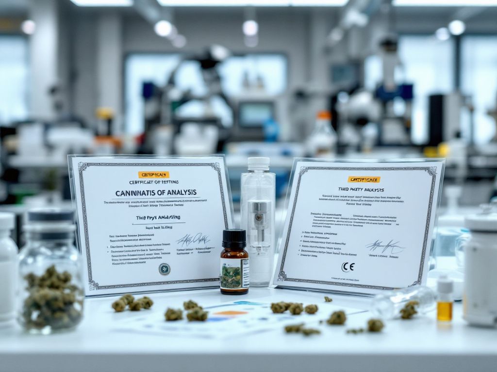 Cannabis product quality testing and certification
