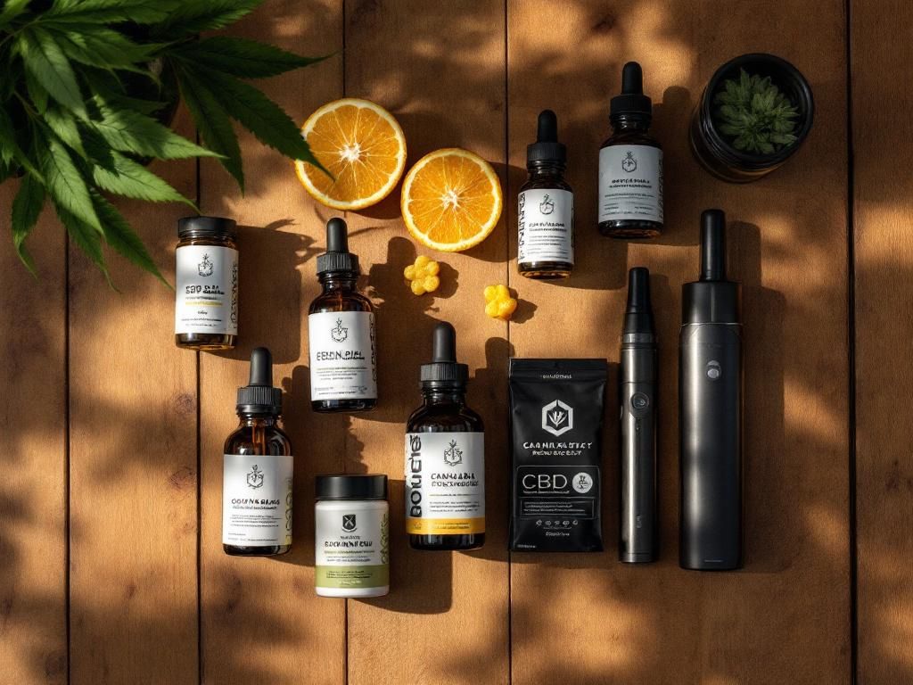 Various cannabis products for workout recovery