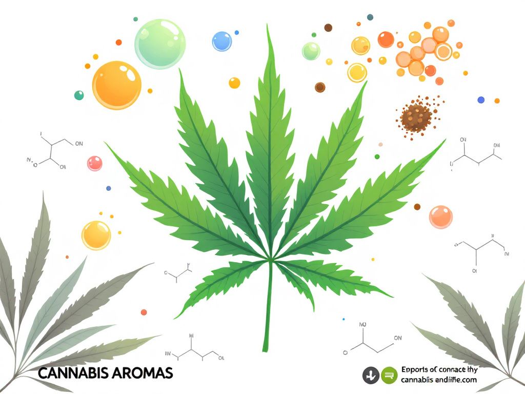 Cannabis terpene compounds and aromatic science