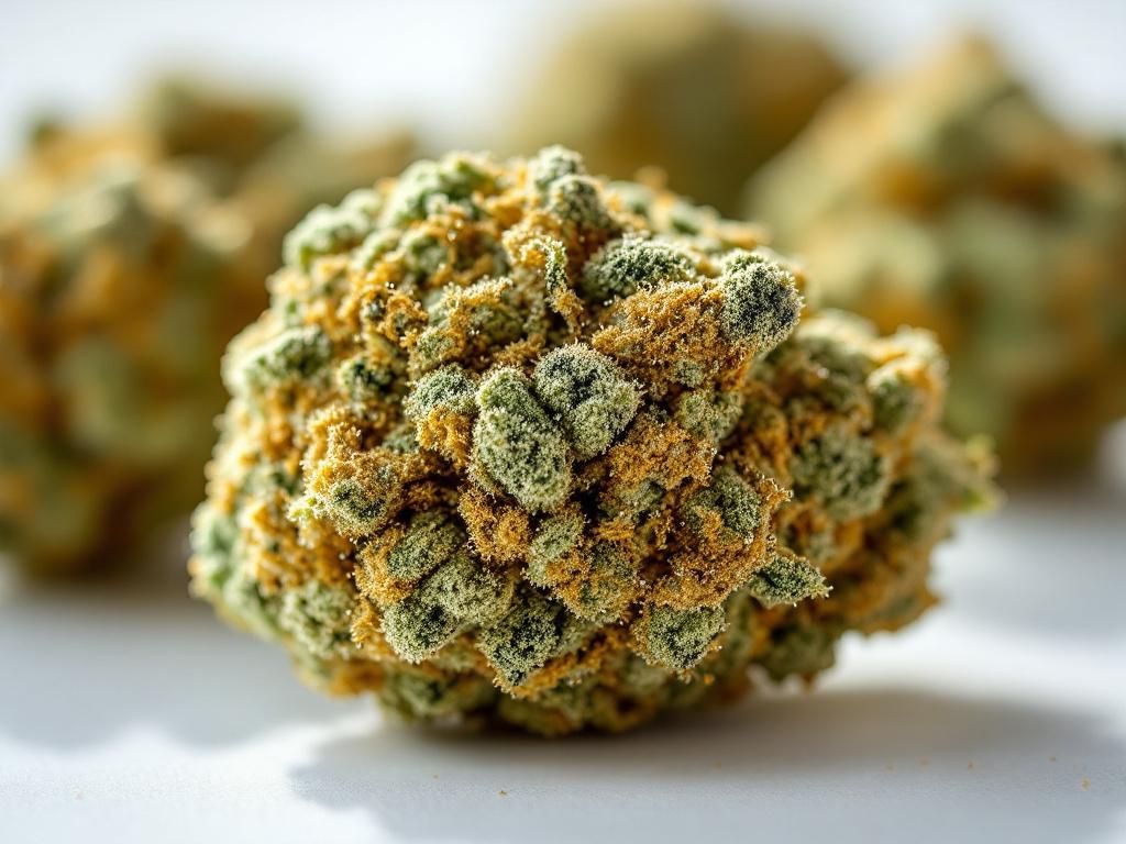 Cannabis terpenes and trichomes macro view