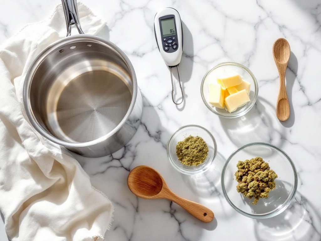Kitchen tools for making cannabutter