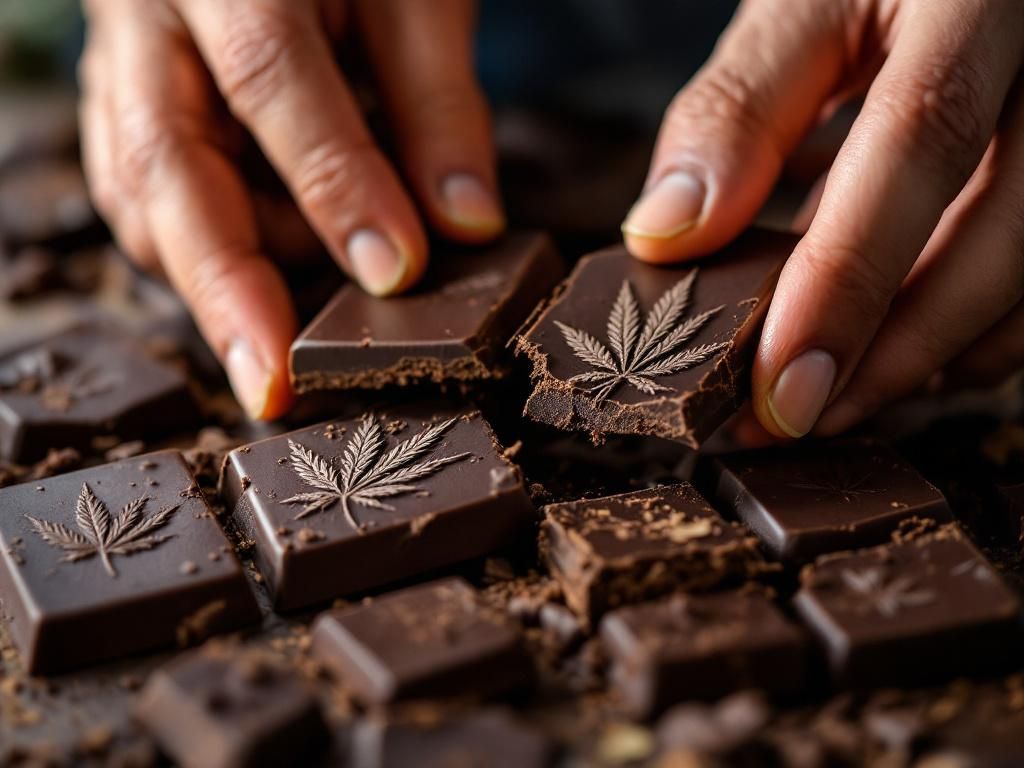 Precisely segmented CBD chocolate for accurate dosing