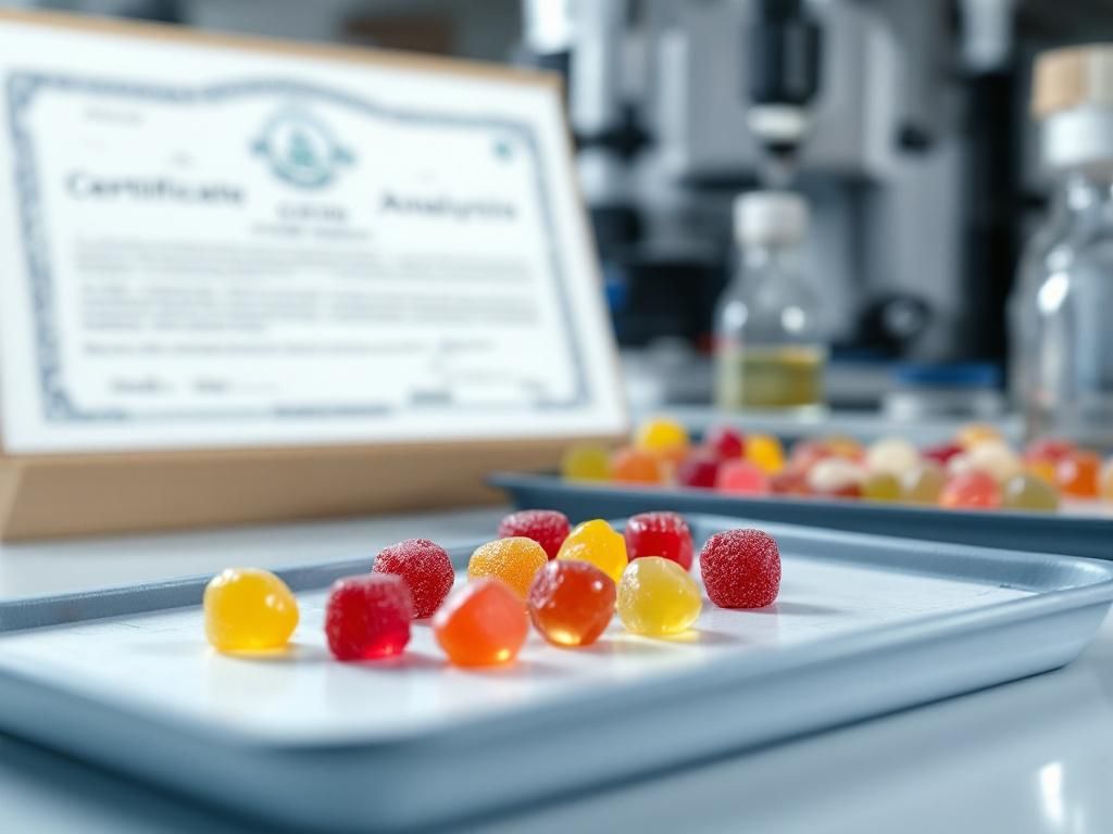 CBD gummy laboratory quality testing