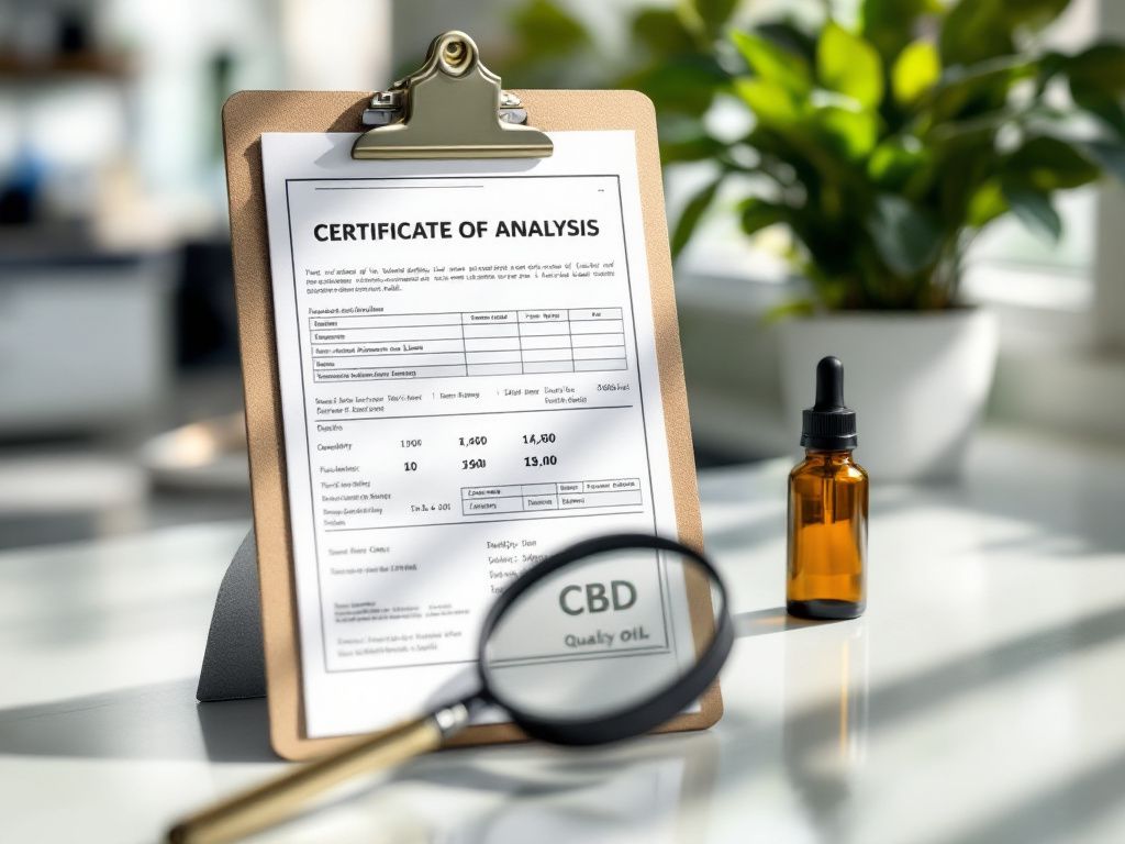 CBD oil lab testing certificate