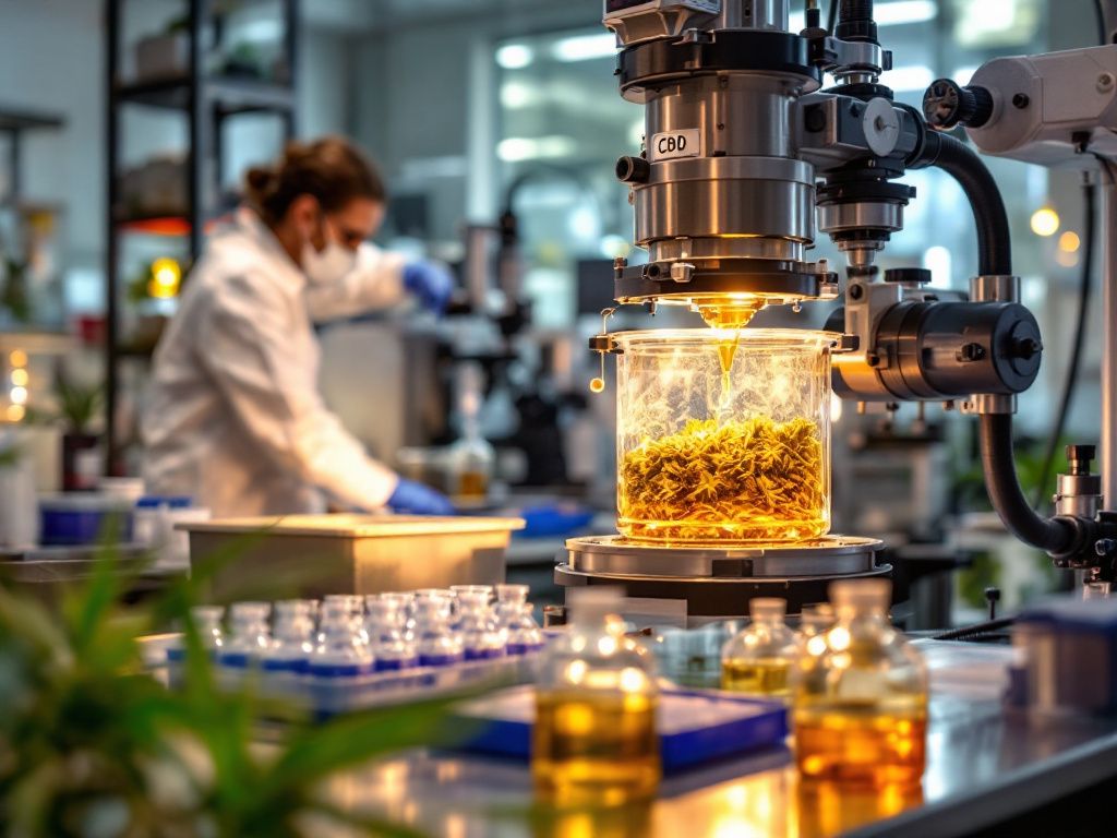 Professional CBD oil extraction facility