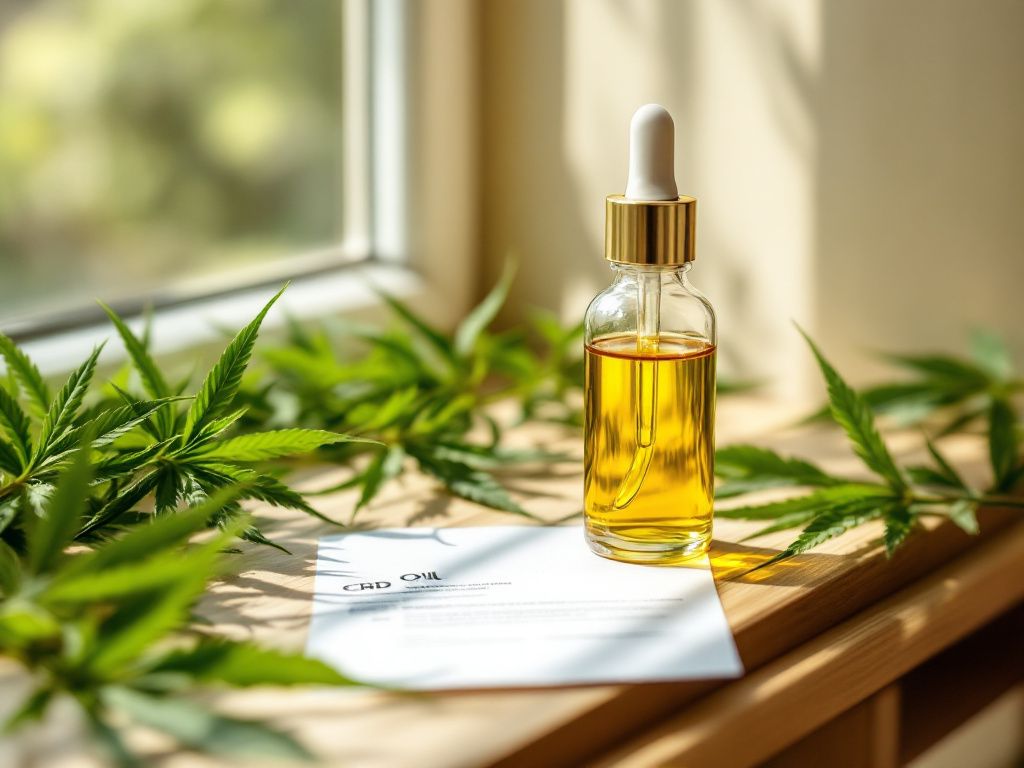 Premium CBD oil with quality testing documentation