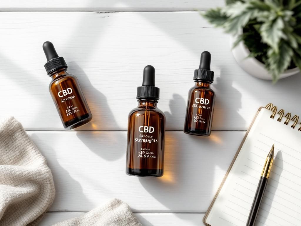 CBD oil bottles strength comparison