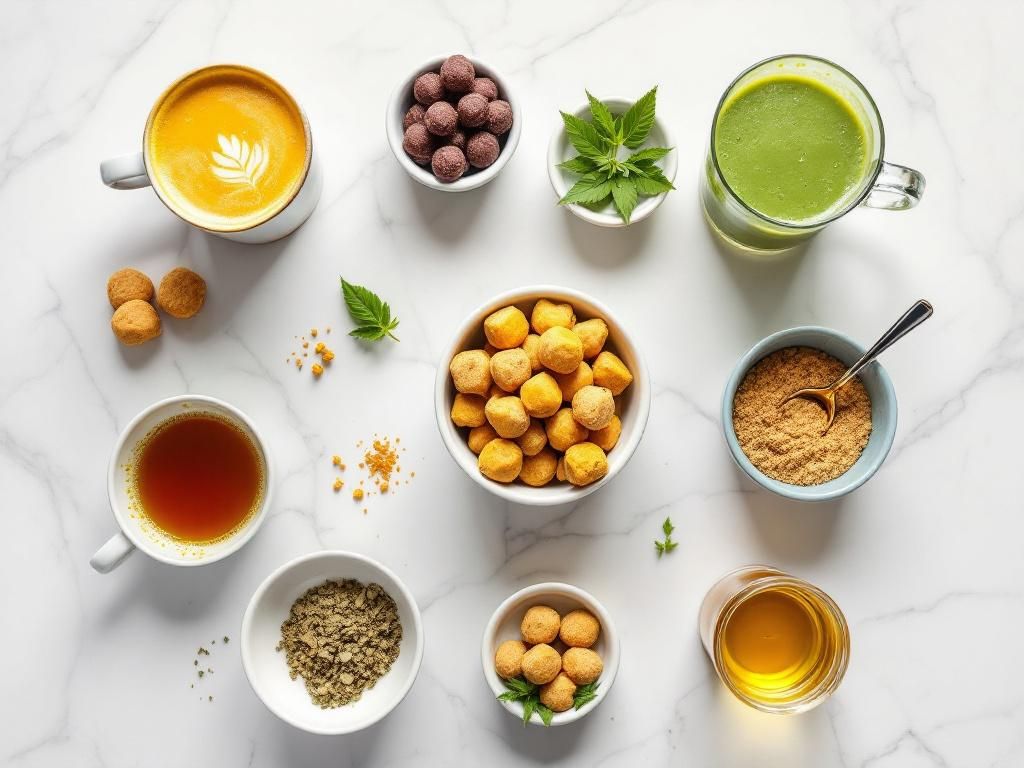 Variety of CBD-infused foods and drinks
