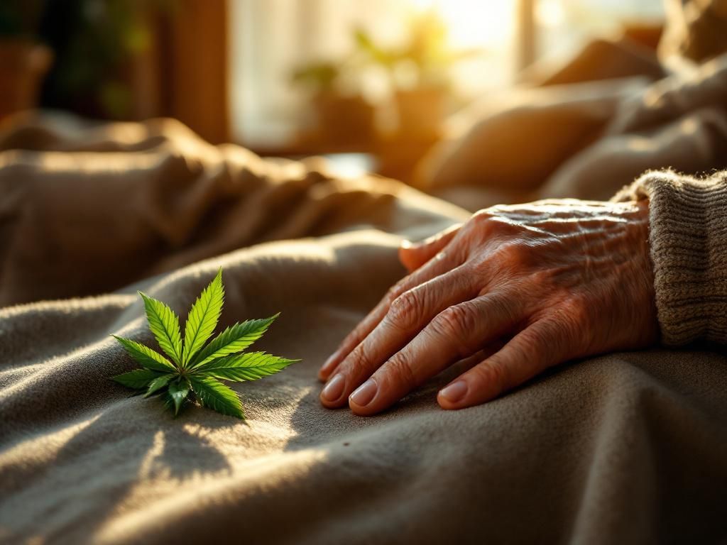 Elderly hands showing relief from chronic pain