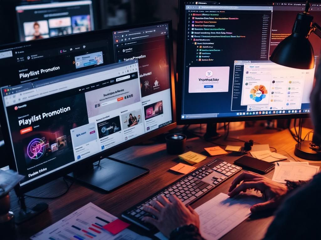 Researching multiple Spotify promotion platforms online